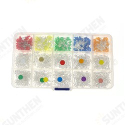 150/300/750PCS 3mm 15 Colors LED Lights Emitting Diodes Assortment Set Kit High Color Rendering Index for Arduino DIY Electronics Starter 150/300/750PCS 3mm 15 Colors LED Lights Emitting Diodes Assortment Set Kit High Color Rendering Index for Arduino DIY Electronics Starter
