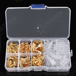 180Pcs Quick Splice 2.8mm 4.8mm 6.3mm Male and Female Wire Spade Connector Wire Crimp Terminal Block with Insulating Assortment 180Pcs Quick Splice 2.8mm 4.8mm 6.3mm Male and Female Wire Spade Connector Wire Crimp Terminal Block with Insulating Assortment