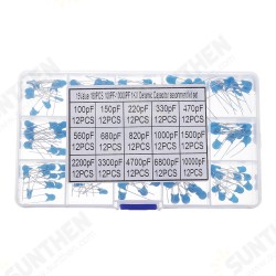 180pcs 15 Values Each 12 High Voltage Ceramic Capacitor 1KV 100PF-10000PF 180pcs 15 Values Each 12 High Voltage Ceramic Capacitor 1KV 100PF-10000PF