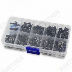180pcs Key Switch 10 Kinds 6x6mm Tactile Push Button Switch micro-trigger Mini Momentary Tact Assortment Kit 180pcs Key Switch 10 Kinds 6x6mm Tactile Push Button Switch micro-trigger Mini Momentary Tact Assortment Kit