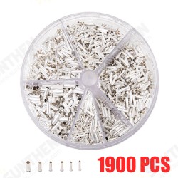 1900pcs Terminal Block Cold-Pressed Insulated Ferrules Terminal Block Cord End Wire Connector Electrical Crimp Sleeves