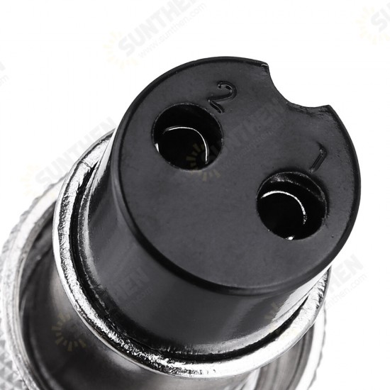 1Set GX16-2 Pin Male And Female Diameter 16mm Wire Panel Connector GX16 Circular Aviation Connector Socket Plug