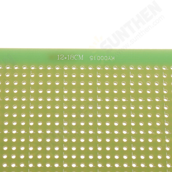 1pcs 12*18cm 12X18cm FR4 Single-Sided PCB Experiment Printed Circuit Board Epoxy Glass Fiber FR-4 Green Prototype Universal