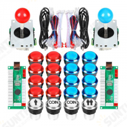 2 Player LED Arcade DIY Kits USB Encoder to PC Joystick + led Arcade Buttons Switch for Raspberry Pi 4 Model Project 2 Player LED Arcade DIY Kits USB Encoder to PC Joystick + led Arcade Buttons Switch for Raspberry Pi 4 Model Project