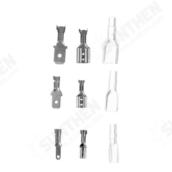 200Pcs 2.8mm/4.8mm/6.3mm Silver Terminals