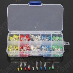 200Pcs 3MM LED Light Assorted Kit Red Green Blue Yellow White DIY LEDs Set 200Pcs 3MM LED Light Assorted Kit Red Green Blue Yellow White DIY LEDs Set