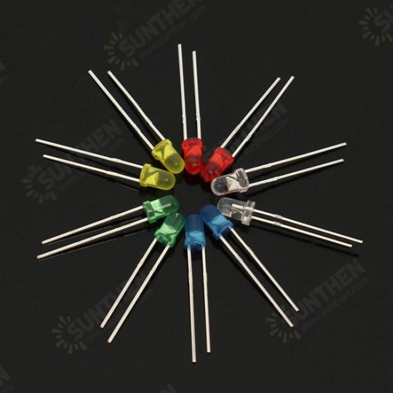 200Pcs 3MM LED Light Assorted Kit Red Green Blue Yellow White DIY LEDs Set 200Pcs 3MM LED Light Assorted Kit Red Green Blue Yellow White DIY LEDs Set