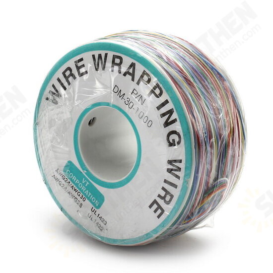 200m 0.55mm 8 Color Circuit Board Single-Core Tinned Copper Wire Jumper Cable Dupont Wire