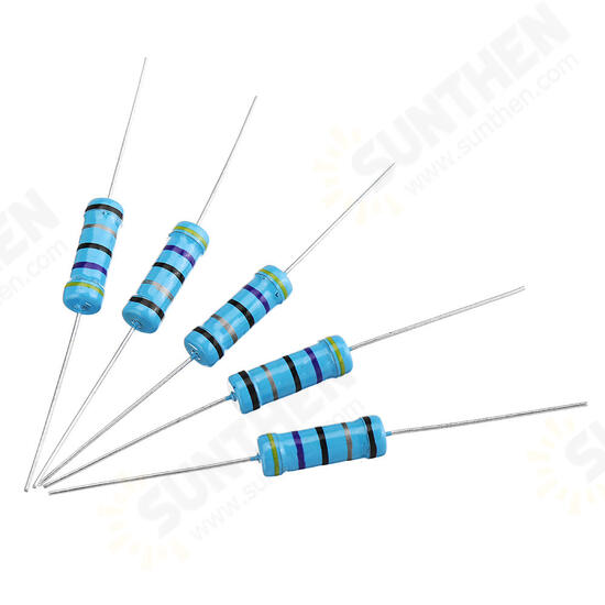 200pcs 3W 47R 47 ohm Metal Film Resistor 1% Error 3w DIP Color Ring Resistance