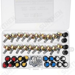 20PCS Single Potentiometer B5k/10k/20k/50k/100k Black White Blue Red And Yellow Knob Cap Set Boxed Knurled Shaft Linear Rotary Taper Potentiometer 20PCS Single Potentiometer B5k/10k/20k/50k/100k Black White Blue Red And Yellow Knob Cap Set Boxed Knurled Shaft Linear Rotary Taper Potentiometer