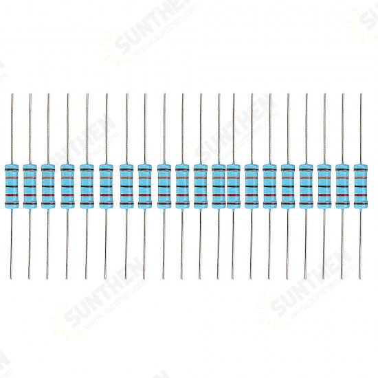 20pcs 2W 120KR Metal Film Resistor Resistance 1% 120K ohm Resistor