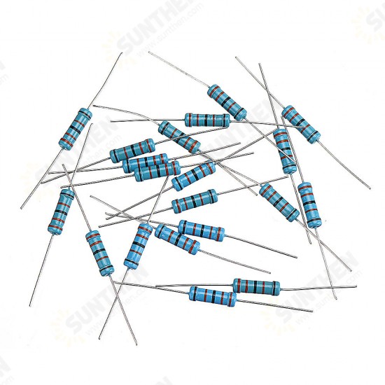 20pcs 2W 330KR Metal Film Resistor Resistance 1% 330K ohm Resistor