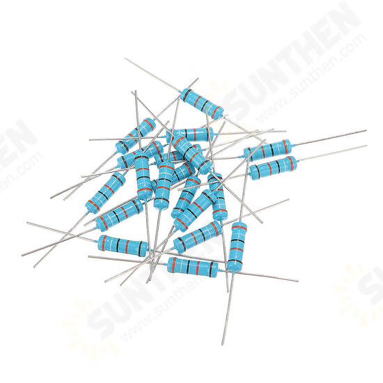 20pcs 2W 390KR Metal Film Resistor Resistance 1% 390K ohm Resistor