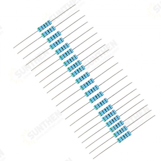 20pcs 2W 5.1KR Metal Film Resistor Resistance 1% 5.1K ohm Resistor