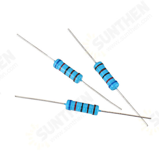 20pcs 2W 6.2KR Metal Film Resistor Resistance 1% 6.2K ohm Resistor