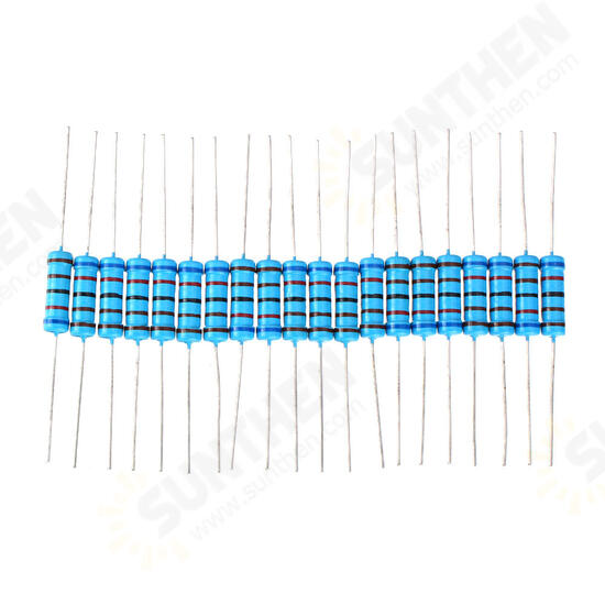 20pcs 2W 6.2KR Metal Film Resistor Resistance 1% 6.2K ohm Resistor