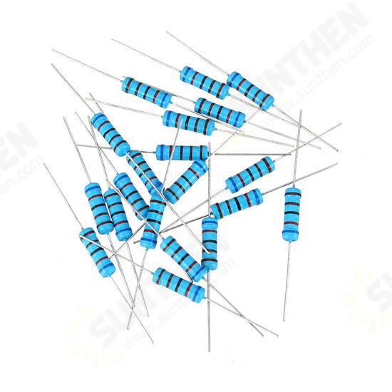 20pcs 2W 6.2KR Metal Film Resistor Resistance 1% 6.2K ohm Resistor