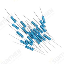 20pcs 2W 7.5KR Metal Film Resistor Resistance 1% 7.5K ohm Resistor