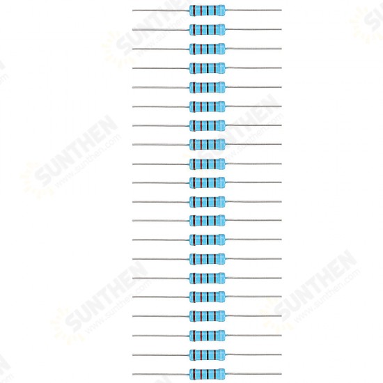20pcs 2W 91KR Metal Film Resistor Resistance 1% 91K ohm Resistor