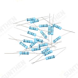 20pcs 2W 91R Metal Film Resistor Resistance 1% 91 ohm Resistor