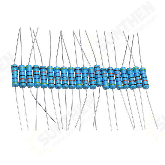 20pcs 2W Metal Film Resistor Resistance 1% 470K ohm Resistor