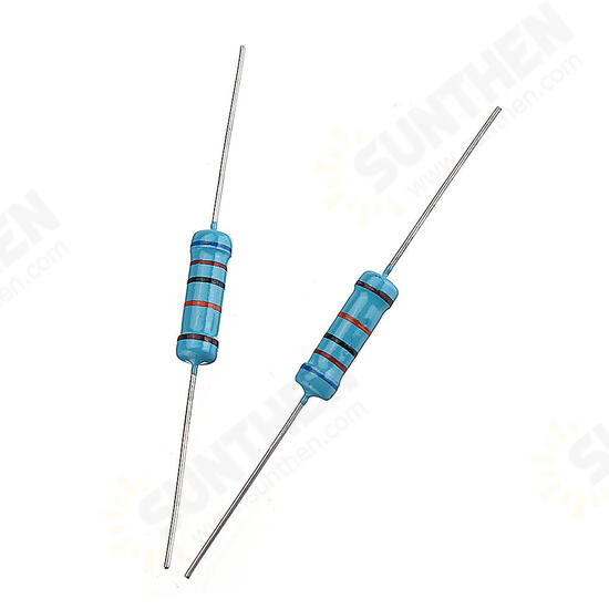 20pcs 2W Metal Film Resistor Resistance 1% 620K ohm Resistor