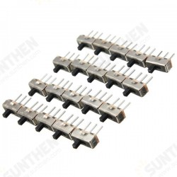20pcs SS12D00G3 2 Position SPDT 1P2T 3 Pin PCB Panel Mini Vertical Slide Switch 20pcs SS12D00G3 2 Position SPDT 1P2T 3 Pin PCB Panel Mini Vertical Slide Switch