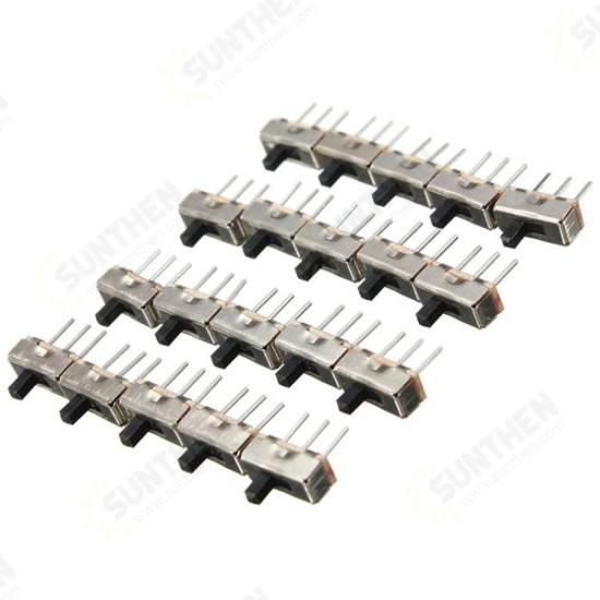 20pcs SS12D00G3 2 Position SPDT 1P2T 3 Pin PCB Panel Mini Vertical Slide Switch 20pcs SS12D00G3 2 Position SPDT 1P2T 3 Pin PCB Panel Mini Vertical Slide Switch