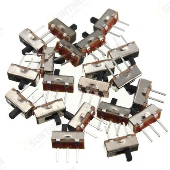 20pcs SS12D00G3 2 Position SPDT 1P2T 3 Pin PCB Panel Mini Vertical Slide Switch 20pcs SS12D00G3 2 Position SPDT 1P2T 3 Pin PCB Panel Mini Vertical Slide Switch
