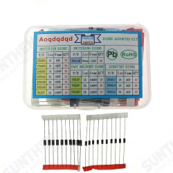 240Pcs 14 Value Diode Rectifier Fast Recovery Schottky Switching Diode Assortment Kit 1N4001 1N4004 1N4007 1N5404 1N5406 1N5408 RL207 240Pcs 14 Value Diode Rectifier Fast Recovery Schottky Switching Diode Assortment Kit 1N4001 1N4004 1N4007 1N5404 1N5406 1N5408 RL207