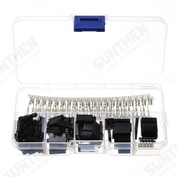 250pcs 2.54mm Dupont Jumper Wire Connector Crimp Male Pins Connect with Female Pin Head Terminal Housing Kit 250pcs 2.54mm Dupont Jumper Wire Connector Crimp Male Pins Connect with Female Pin Head Terminal Housing Kit