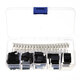 250pcs 2.54mm Dupont Jumper Wire Connector Crimp Male Pins Connect with Female Pin Head Terminal Housing Kit