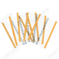 2600pcs 130 Values 1/4W 0.25W 1% Metal Film Resistors Assorted Pack Kit Set Lot Resistors Assortment Kits Fixed Resistor 2600pcs 130 Values 1/4W 0.25W 1% Metal Film Resistors Assorted Pack Kit Set Lot Resistors Assortment Kits Fixed Resistor
