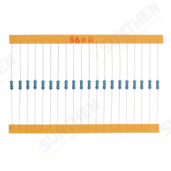 2600pcs 130 Values 1/4W 0.25W 1% Metal Film Resistors Assorted Pack Kit Set Lot Resistors Assortment Kits Fixed Resistor 2600pcs 130 Values 1/4W 0.25W 1% Metal Film Resistors Assorted Pack Kit Set Lot Resistors Assortment Kits Fixed Resistor
