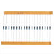 2600pcs 130 Values 1/4W 0.25W 1% Metal Film Resistors Assorted Pack Kit Set Lot Resistors Assortment Kits Fixed Resistor 2600pcs 130 Values 1/4W 0.25W 1% Metal Film Resistors Assorted Pack Kit Set Lot Resistors Assortment Kits Fixed Resistor