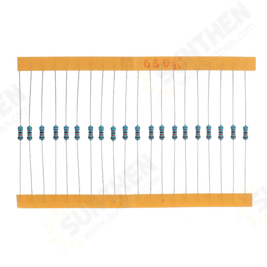 2600pcs 130 Values 1/4W 0.25W 1% Metal Film Resistors Assorted Pack Kit Set Lot Resistors Assortment Kits Fixed Resistor 2600pcs 130 Values 1/4W 0.25W 1% Metal Film Resistors Assorted Pack Kit Set Lot Resistors Assortment Kits Fixed Resistor