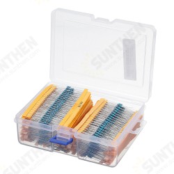 2600pcs 130 Values 1/4W 0.25W 1% Metal Film Resistors Assorted Pack Kit Set Lot Resistors Assortment Kits Fixed Resistor 2600pcs 130 Values 1/4W 0.25W 1% Metal Film Resistors Assorted Pack Kit Set Lot Resistors Assortment Kits Fixed Resistor