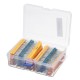 2600pcs 130 Values 1/4W 0.25W 1% Metal Film Resistors Assorted Pack Kit Set Lot Resistors Assortment Kits Fixed Resistor 2600pcs 130 Values 1/4W 0.25W 1% Metal Film Resistors Assorted Pack Kit Set Lot Resistors Assortment Kits Fixed Resistor