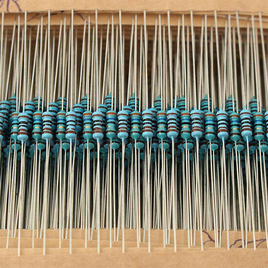 2600pcs 1/4W 1 Tolerance 130 Values Metal Film Resistors Assortment Kit Set 1R ohm-3M ohm for DIY Project Experiments 2600pcs 1/4W 1 Tolerance 130 Values Metal Film Resistors Assortment Kit Set 1R ohm-3M ohm for DIY Project Experiments