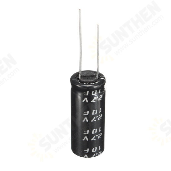 2.7V 10F Cylindrical Ultra Super Farad Capacitor High Power Capacitance Supercap 10 x 26mm