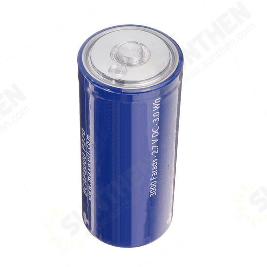 2.7V3000F Super Farad Capacitor K2 2.7V 3000F with Connecting Piece