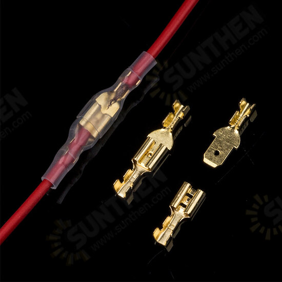 2.8/4.8/6.3mm Crimp Terminals Electrical Insulated Female Male Wire Connector Spade Connectors Terminals Kit