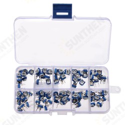 3 x 100pcs RM065 Horizontal Trimpot Potentiometer Assortment Kit With Storage Box 3 x 100pcs RM065 Horizontal Trimpot Potentiometer Assortment Kit With Storage Box