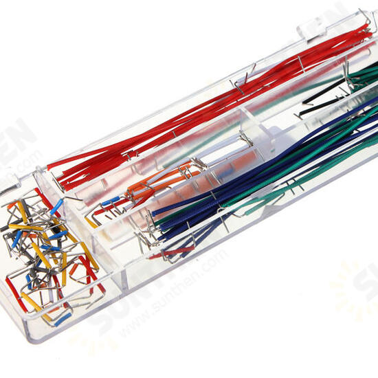 3 x 140pcs U Shape Solderless Breadboard Jumper Cable Dupont Wire Shield