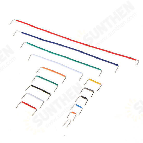 3 x 140pcs U Shape Solderless Breadboard Jumper Cable Dupont Wire Shield