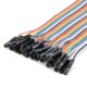 30cm 40pcs Female To Female Breadboard Wires Jumper Cable Dupont Wire 30cm 40pcs Female To Female Breadboard Wires Jumper Cable Dupont Wire