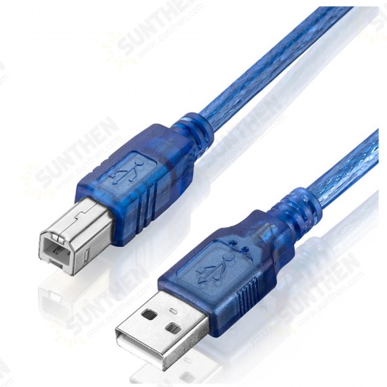 30pcs 30CM Blue USB 2.0 Type A Male to Type B Male Power Data Transmission Cable For UNO R3 MEGA 2560 30pcs 30CM Blue USB 2.0 Type A Male to Type B Male Power Data Transmission Cable For UNO R3 MEGA 2560