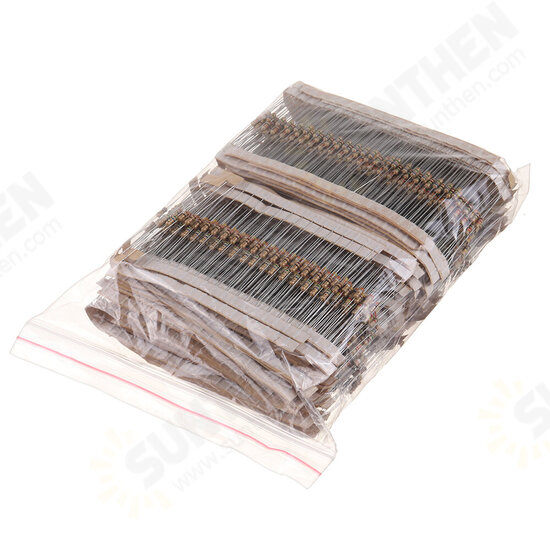 3120pcs 156 Values 1 -10M Ohm 1/4W 5% Carbon Film Resistors Assortment Kit Electronic Components