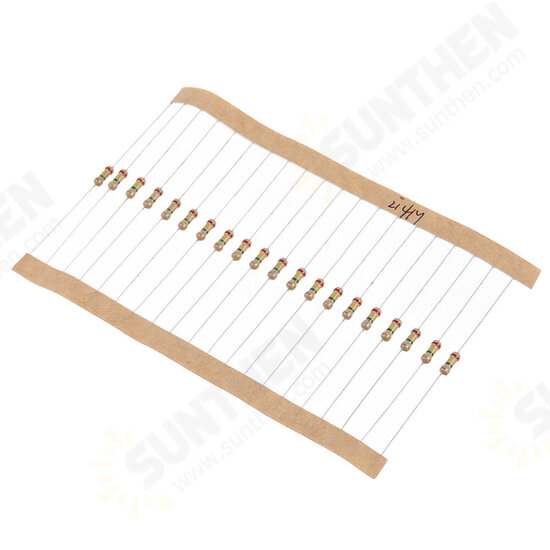 3120pcs 156 Values 1 -10M Ohm 1/4W 5% Carbon Film Resistors Assortment Kit Electronic Components