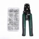 320PCS Crimp Terminal and Pliers Set 10 in 1 U Shaped O Shaped Cold Pressed Terminal Set Wire Connector Splicing Terminal Kit 320PCS Crimp Terminal and Pliers Set 10 in 1 U Shaped O Shaped Cold Pressed Terminal Set Wire Connector Splicing Terminal Kit